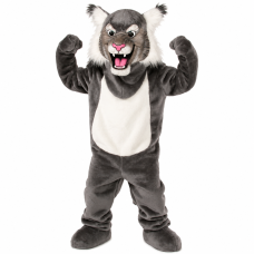 Grey Wildcat Mascot Costume 507 