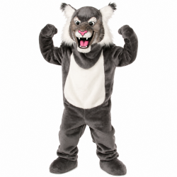 Grey Wildcat Mascot Costume 507 