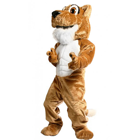 Power Corby Cougar Mascot Costume 222P Power Corby Cougar Mascot Costume 222P