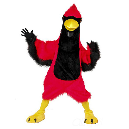 Crimson Cardinal Bird Mascot Costume 63 