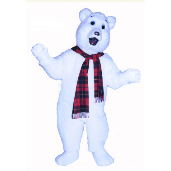 Snow Polar Bear Mascot Costume 650 