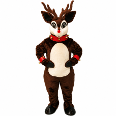 Blinker Deer with Lite Up Nose, Collar and Cuffs Mascot Costume 3112A-Z Blinker Deer with Lite Up Nose, Collar and Cuffs Mascot Costume 3112A-Z