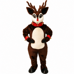 Blinker Deer with Lite Up Nose, Collar and Cuffs Mascot Costume 3112A-Z 