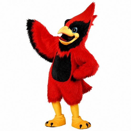 Big Red Cardinal Mascot Costume 411 Big Red Cardinal Mascot Costume 411