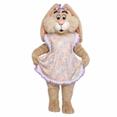Easter Bunny With Apron Mascot Costume 1120E-Z Easter Bunny With Apron Mascot Costume 1120E-Z