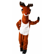Reindeer Mascot Costume with Red Nose 85 Reindeer Mascot Costume with Red Nose 85