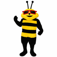 Sunny Bee with Glasses Mascot Costume 321A-Z Sunny Bee with Glasses Mascot Costume 321A-Z