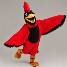 Happy Red Cardinal Mascot Costume 42046 Happy Red Cardinal Mascot Costume 42046