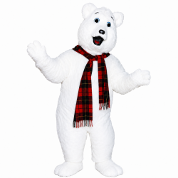 Snow Polar Bear Mascot Costume 650 