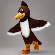 Happy Brown Roadrunner Mascot Costume 42058 Happy Brown Roadrunner Mascot Costume 42058
