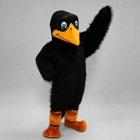 BLACK BIRD - RAVEN MASCOT COSTUME #42064 BLACK BIRD - RAVEN MASCOT COSTUME #42064