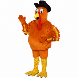 Cowboy Turkey Mascot Costume 623WA Cowboy Turkey Mascot Costume 623WA