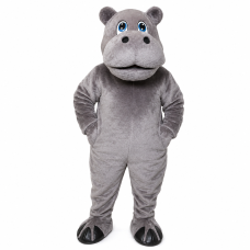 Grey Hippo Hippopotamus Mascot Costume #1612G-Z Grey Hippo Hippopotamus Mascot Costume #1612G-Z