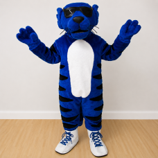 Kool Kat Tiger Mascot Costume with Sneakers and Sunglasses 518KK