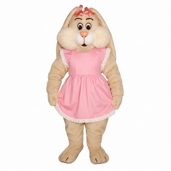 Marsha Mallow Bunny With Apron Mascot Costume 1120A-Z 