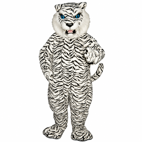 Blue Eyed White Tiger Mascot Costume 550-Z 
