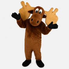 Cartoon Moose Mascot Costume 48156