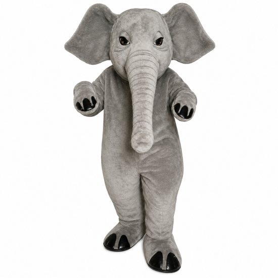 Realistic Elephant Mascot Costume 1608 Realistic Elephant Mascot Costume 1608