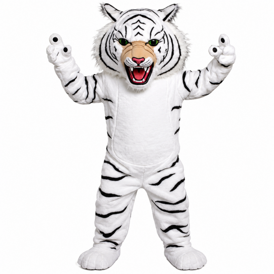 White Super Tiger Mascot Costume 198W White Super Tiger Mascot Costume 198W