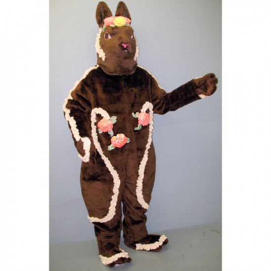Chocolate Rabbit Mascot Costume 1107-Z 