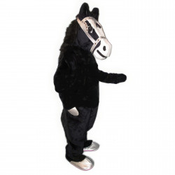 Black Horse w/Collar & Harness Mascot Costume 1533A Black Horse w/Collar & Harness Mascot Costume 1533A