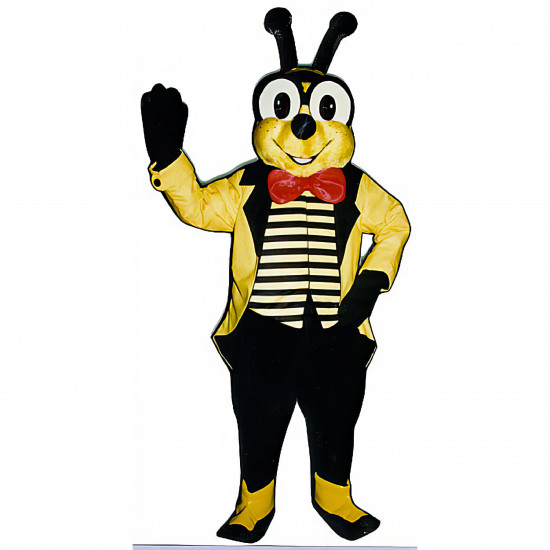 Yellow Jacket with Bow Tie, Jacket and Vest Mascot  Costume 308DD