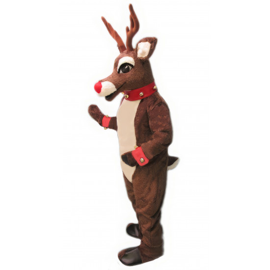 Mistletoe Reindeer with Lite Up Nose Mascot Costume 3107A-Z 