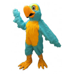 Turquoise Parrot Mascot Costume 455T Turquoise Parrot Mascot Costume 455T