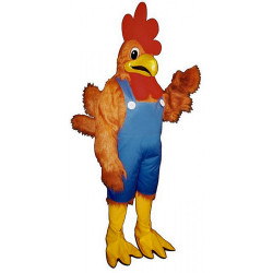 Rhode Island Red with Overalls Mascot Costume #622A-Z Rhode Island Red with Overalls Mascot Costume #622A-Z