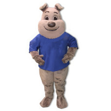 Tuffy Bulldog With Shirt Mascot Costume 868A-Z Tuffy Bulldog With Shirt Mascot Costume 868A-Z