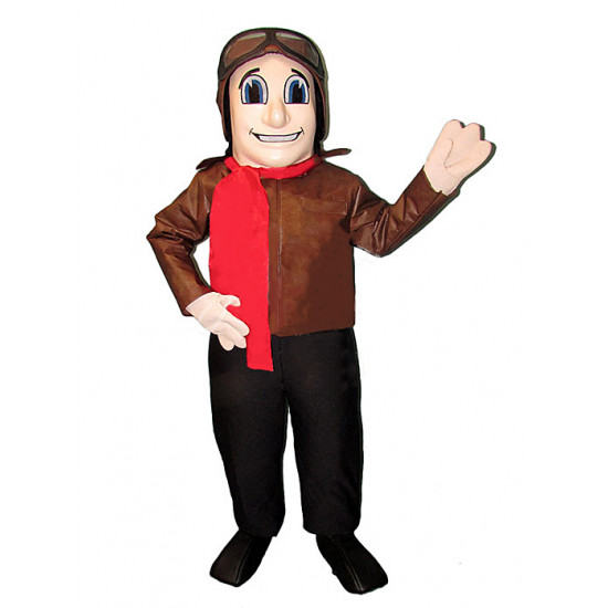 Alan Aviator Airplane Pilot Mascot Costume 101-DD
