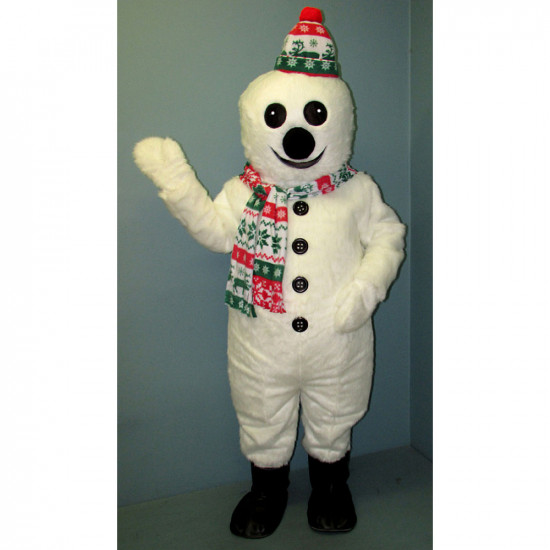 Smiling Snowman w/Hat & Scarf Mascot Costume 2702A-Z 