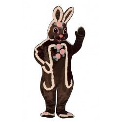 Chocolate Bunny Mascot Costume 1109-Z 