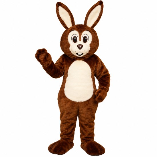 Brown Fat Bunny Rabbit Mascot Costume 1112B-Z