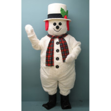 Jolly Snowman w/Hat, Earmuffs, & Scarf Mascot Costume 2704A-Z 