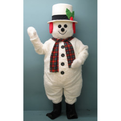 Jolly Snowman w/Hat, Earmuffs, & Scarf Mascot Costume 2704A-Z Jolly Snowman w/Hat, Earmuffs, & Scarf Mascot Costume 2704A-Z