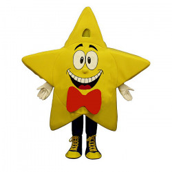 Happy Comic Star With Tennis Shoes Mascot Costume #FC115-Z  
