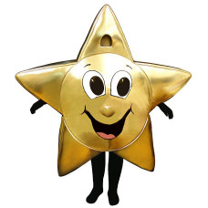 Gold Twinkle Star Mascot Costume #FC1109-Z  
