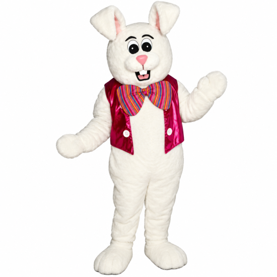 Spring Bunny Rabbit With Vest Mascot Costume 1117A-Z
