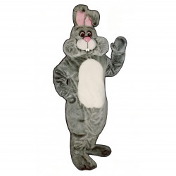 Grey Marshmallow Bunny Mascot Costume 1110G-Z Grey Marshmallow Bunny Mascot Costume 1110G-Z