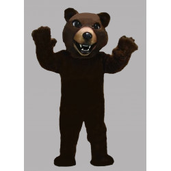 Happy Brown Grizzly Mascot Costume 21032 Happy Brown Grizzly Mascot Costume 21032