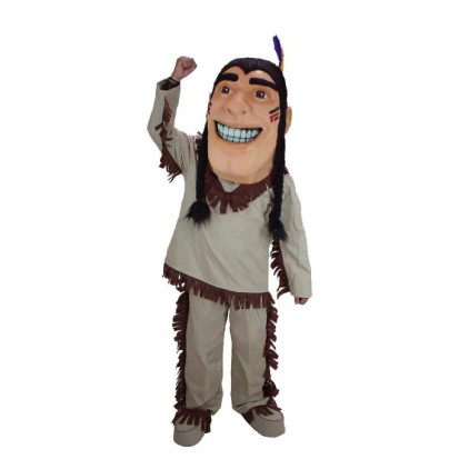Happy American Indian Brave Mascot Costume 44301