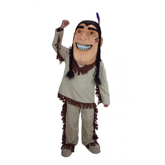 Happy American Indian Brave Mascot Costume 44301