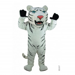 Albino Tiger Mascot Costume T0010