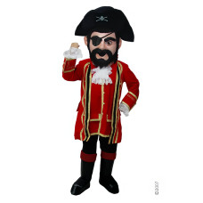 Captain Jack Pirate Mascot Costume T0295 Captain Jack Pirate Mascot Costume T0295