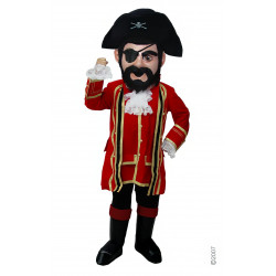 Captain Jack Pirate Mascot Costume T0295 Captain Jack Pirate Mascot Costume T0295