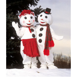 Mrs. Snowman Mascot Costume 118 Mrs. Snowman Mascot Costume 118