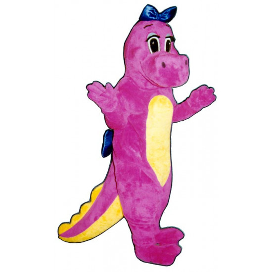 Dinah Dinosaur w/Bows Mascot Costume 125A-Z