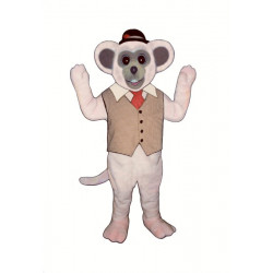 Marty Mouse With Vest And Hat Mascot Costume 1805MA-Z