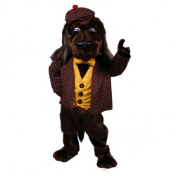 Rover Dog With Clothes Mascot Costume 186 Rover Dog With Clothes Mascot Costume 186
